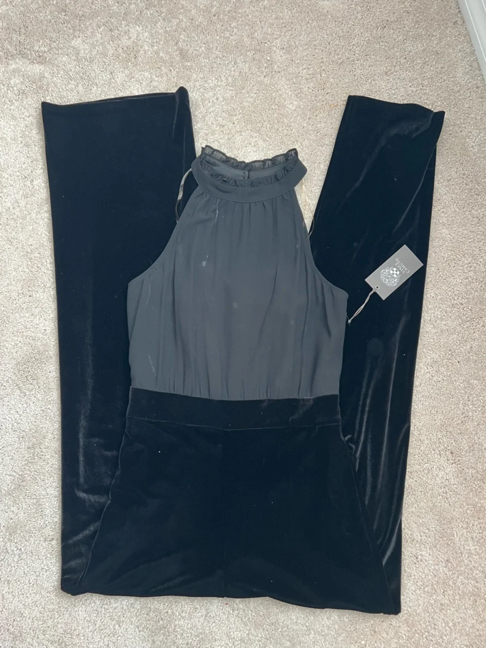 Vince Camuto Black Halter Neck Jumpsuit - Picture 4 of 10